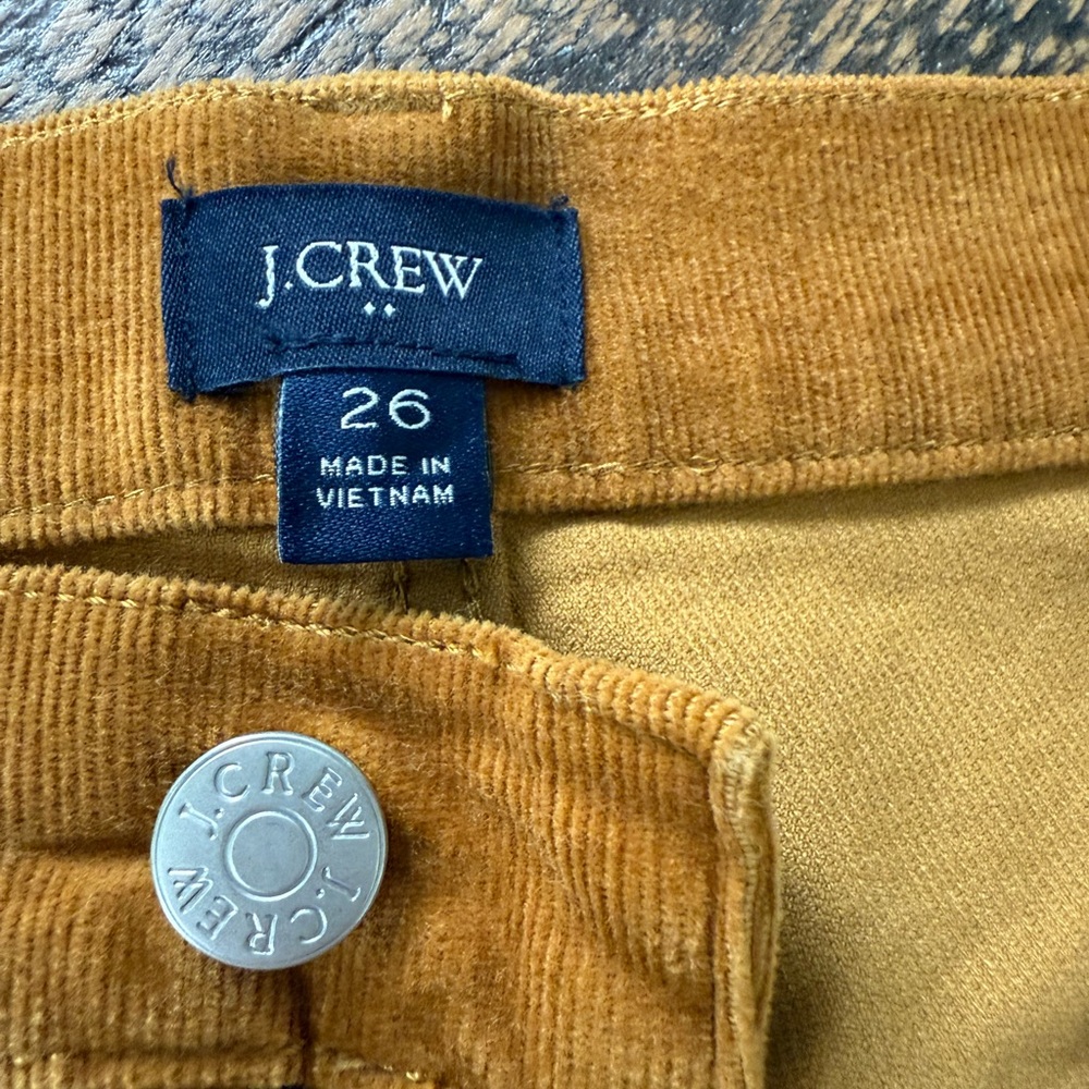 J.Crew Corduroy Pants in Golden Brown